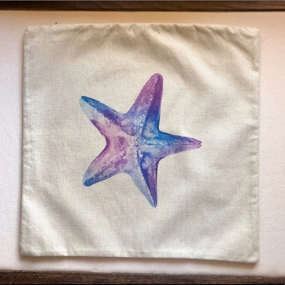 Starfish pillow case/pillow cover